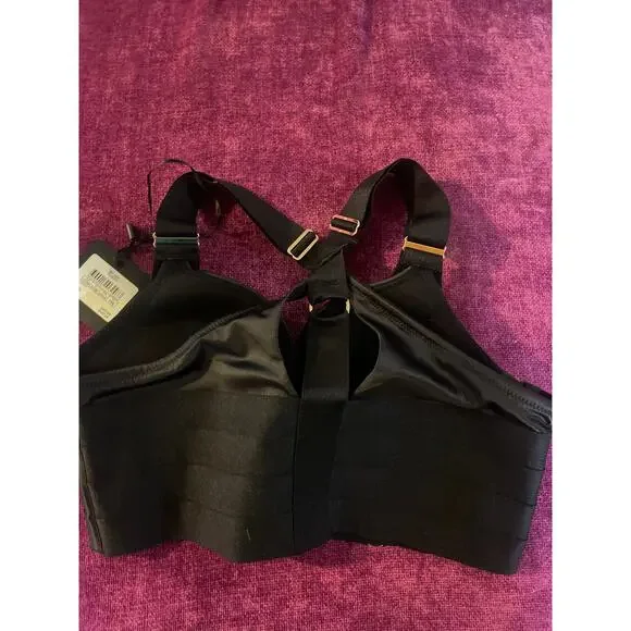 HONEY BIRDETTE Blair Bra Black NWT Size 32DD 32E Padded Bralette Bustier Corset - Picture 8 of 8